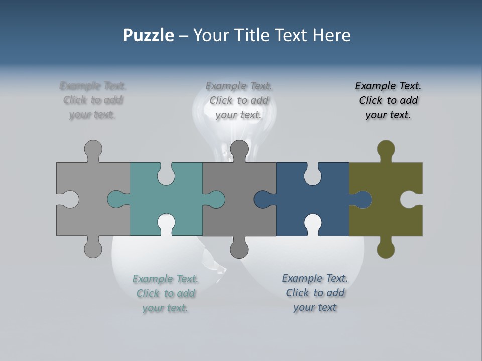 Abstract Horizontal Glowing PowerPoint Template