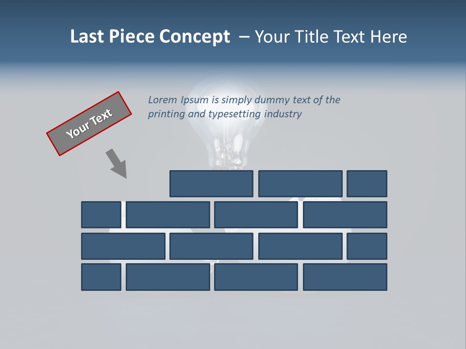 Abstract Horizontal Glowing PowerPoint Template