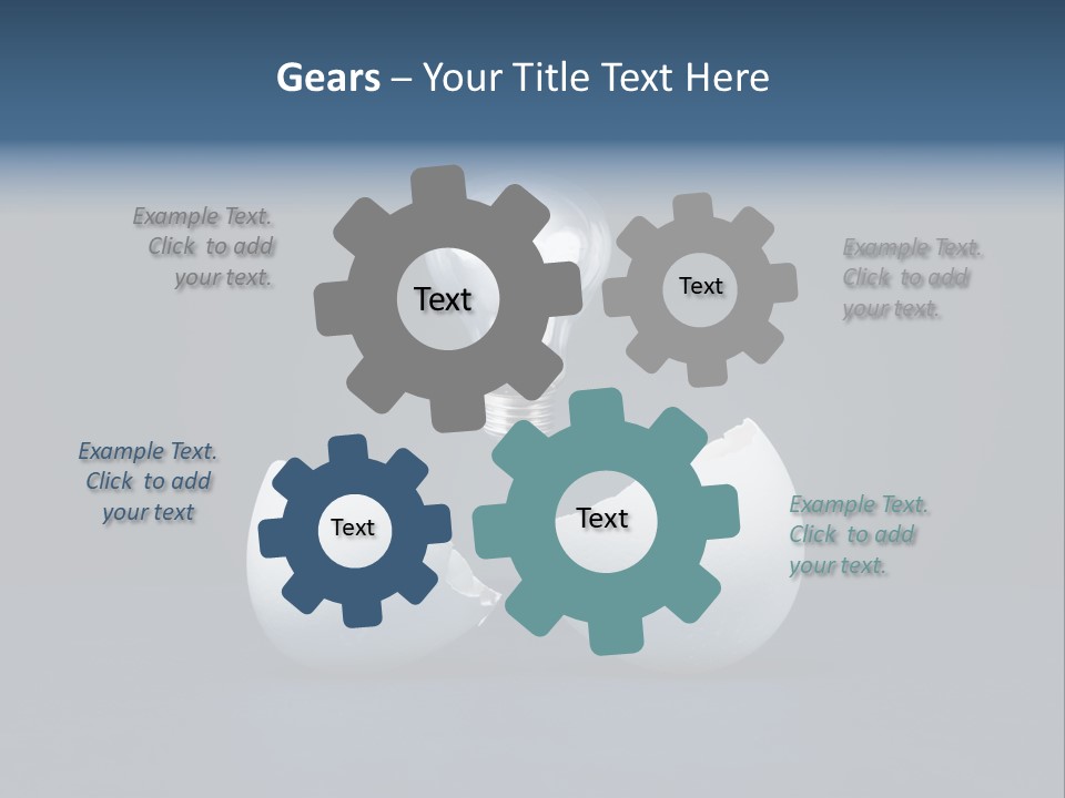 Abstract Horizontal Glowing PowerPoint Template