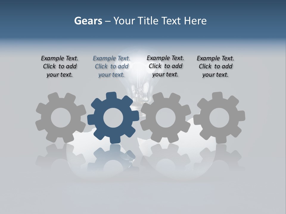 Abstract Horizontal Glowing PowerPoint Template