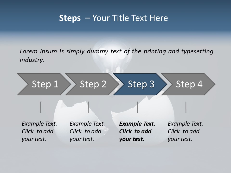 Abstract Horizontal Glowing PowerPoint Template