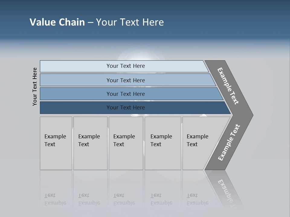Abstract Horizontal Glowing PowerPoint Template