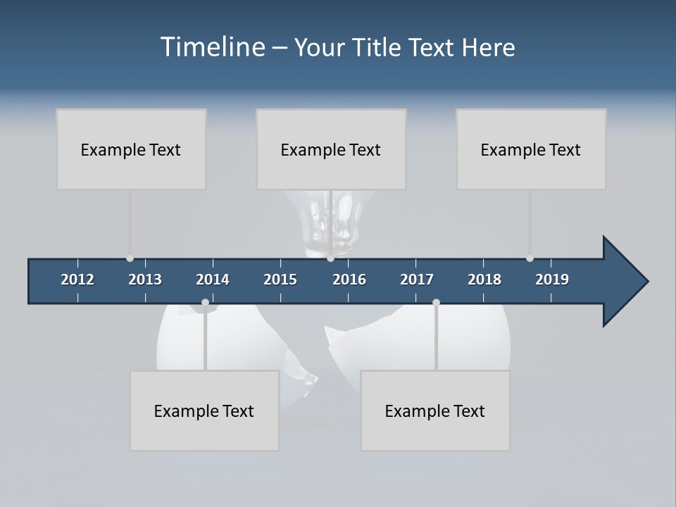 Abstract Horizontal Glowing PowerPoint Template