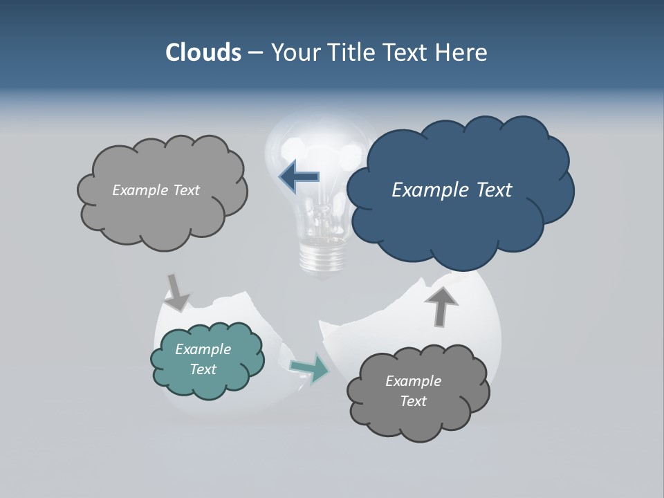Abstract Horizontal Glowing PowerPoint Template