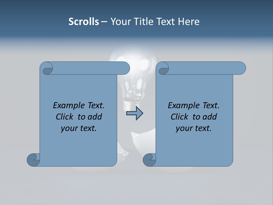 Abstract Horizontal Glowing PowerPoint Template