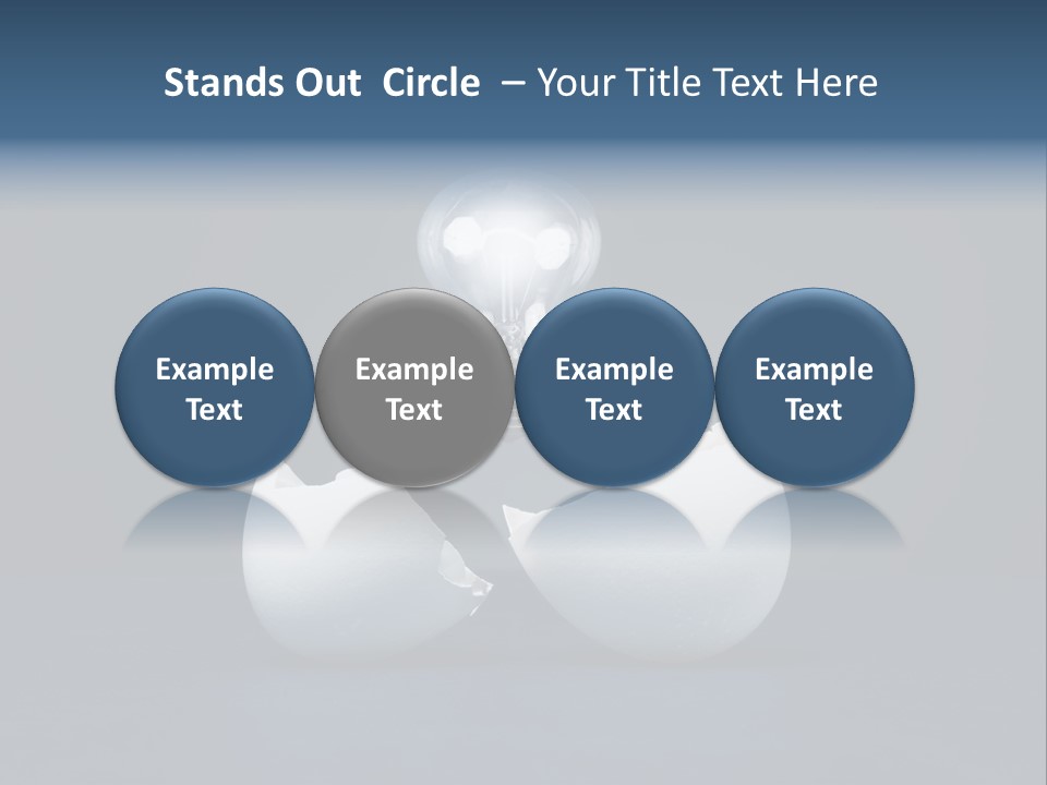 Abstract Horizontal Glowing PowerPoint Template