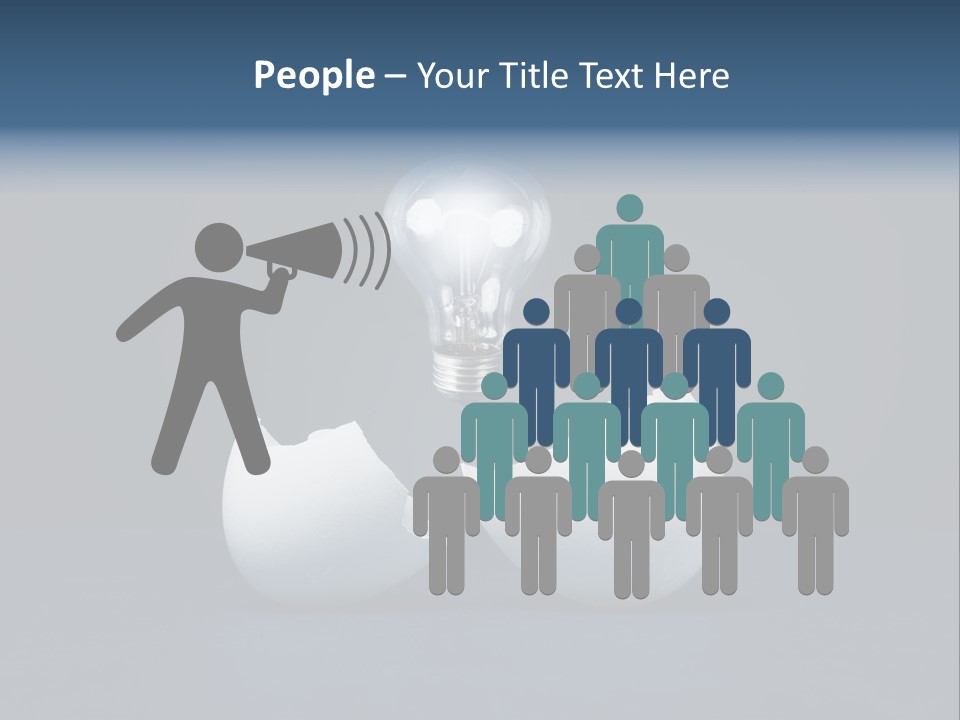 Abstract Horizontal Glowing PowerPoint Template