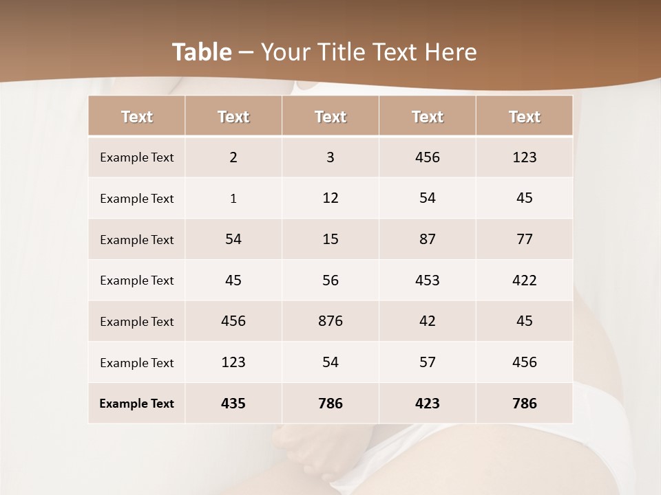 Tummy Upset Portrait PowerPoint Template