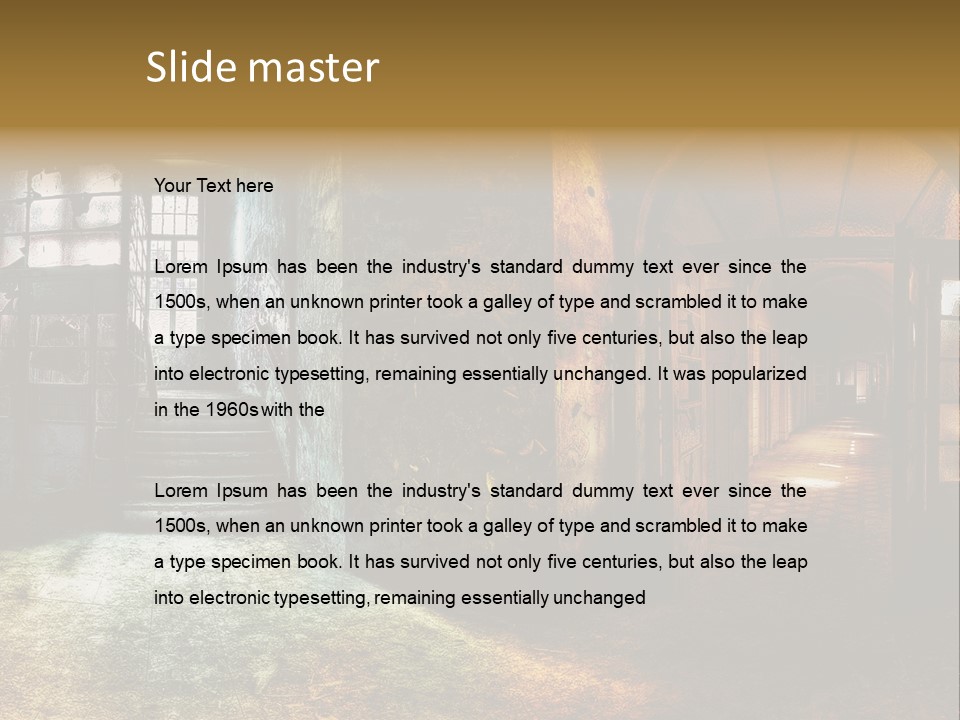 Pattern Ruin Broken PowerPoint Template