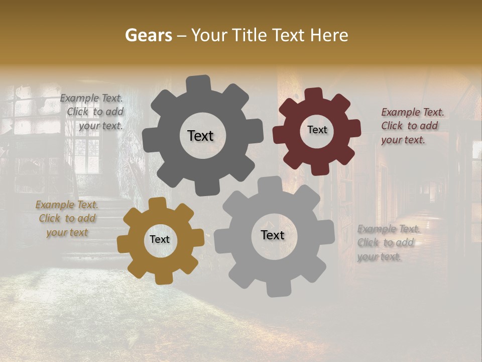 Pattern Ruin Broken PowerPoint Template