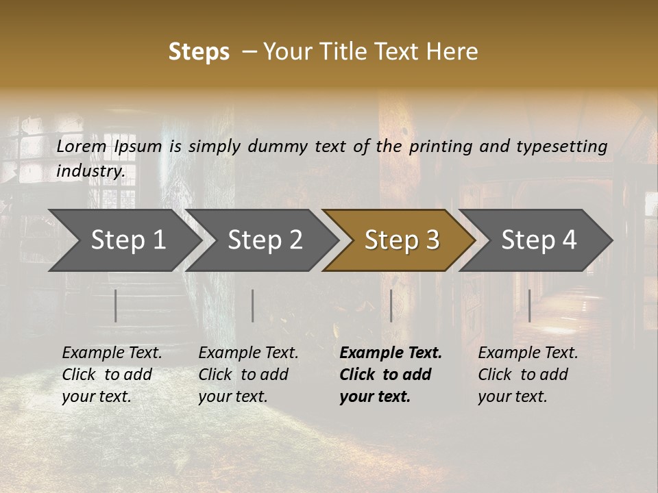 Pattern Ruin Broken PowerPoint Template