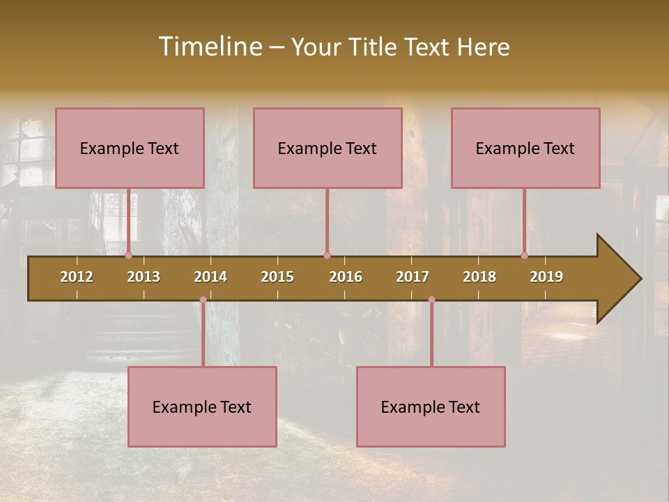 Pattern Ruin Broken PowerPoint Template