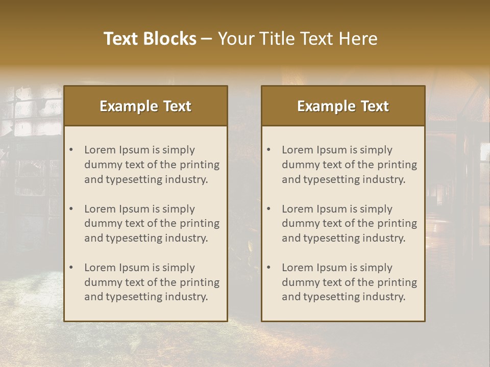 Pattern Ruin Broken PowerPoint Template