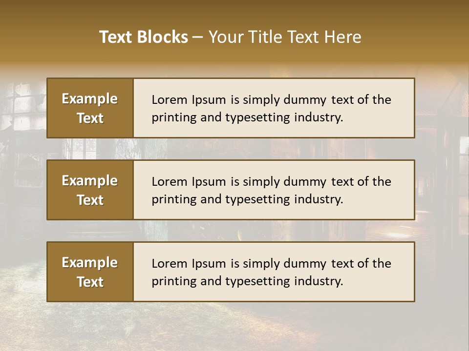 Pattern Ruin Broken PowerPoint Template