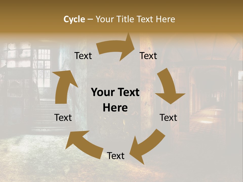 Pattern Ruin Broken PowerPoint Template