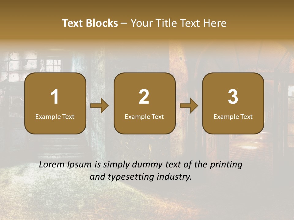 Pattern Ruin Broken PowerPoint Template
