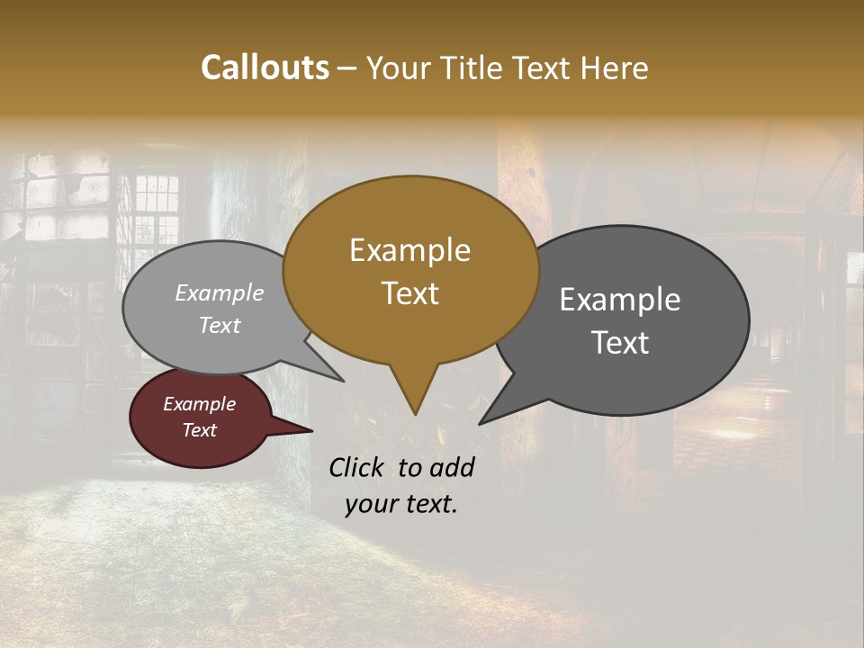 Pattern Ruin Broken PowerPoint Template