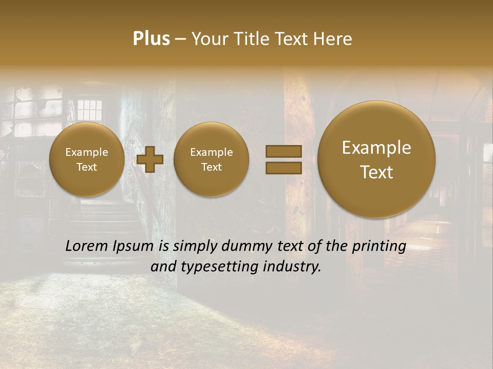 Pattern Ruin Broken PowerPoint Template