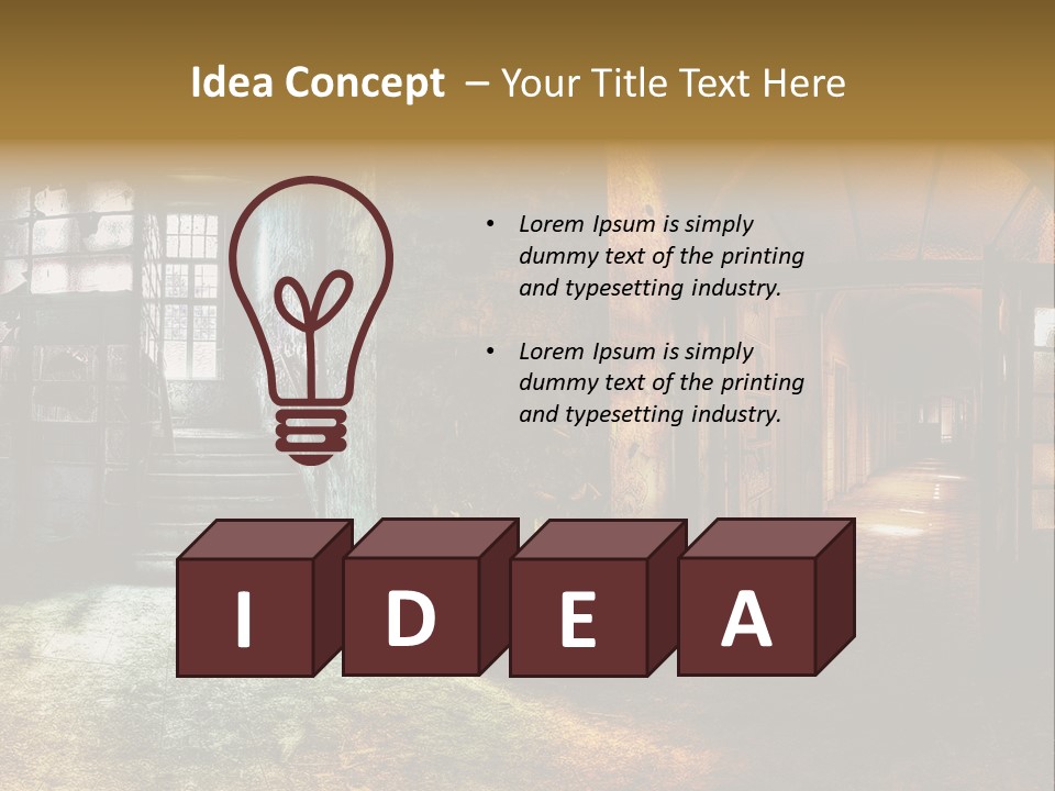 Pattern Ruin Broken PowerPoint Template