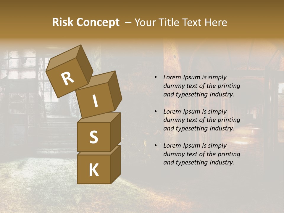 Pattern Ruin Broken PowerPoint Template