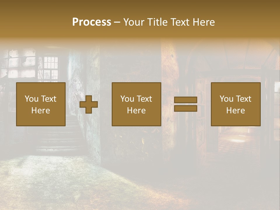 Pattern Ruin Broken PowerPoint Template