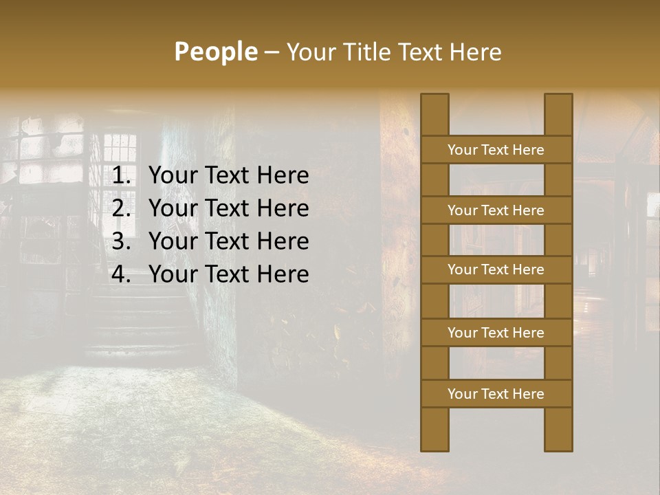 Pattern Ruin Broken PowerPoint Template