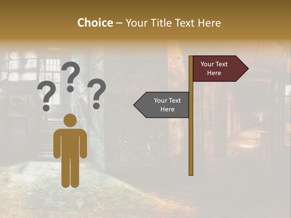 Pattern Ruin Broken PowerPoint Template