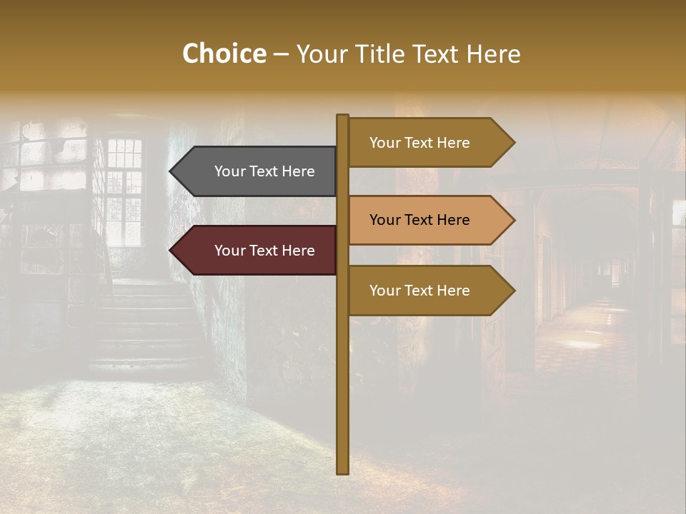 Pattern Ruin Broken PowerPoint Template