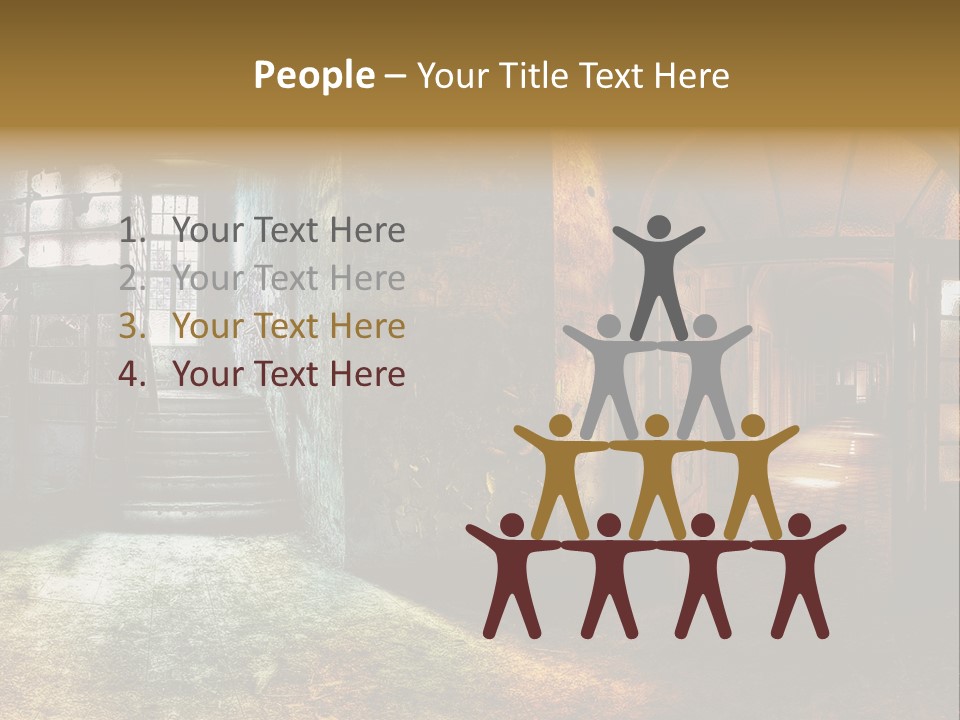 Pattern Ruin Broken PowerPoint Template