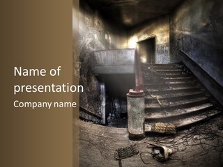 Light Dirty Urban PowerPoint Template