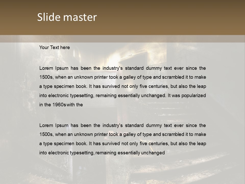 Light Dirty Urban PowerPoint Template
