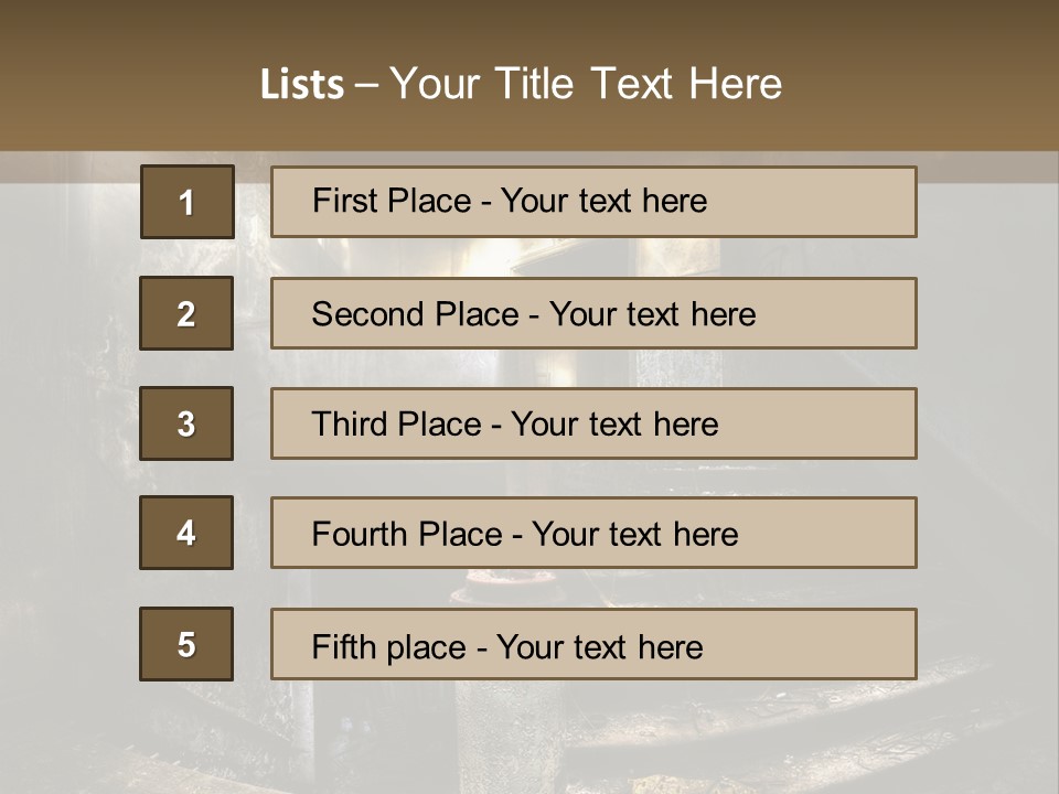 Light Dirty Urban PowerPoint Template