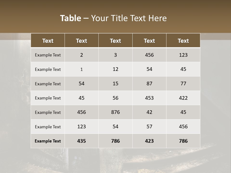 Light Dirty Urban PowerPoint Template