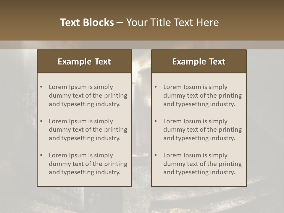 Light Dirty Urban PowerPoint Template