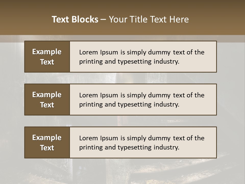 Light Dirty Urban PowerPoint Template