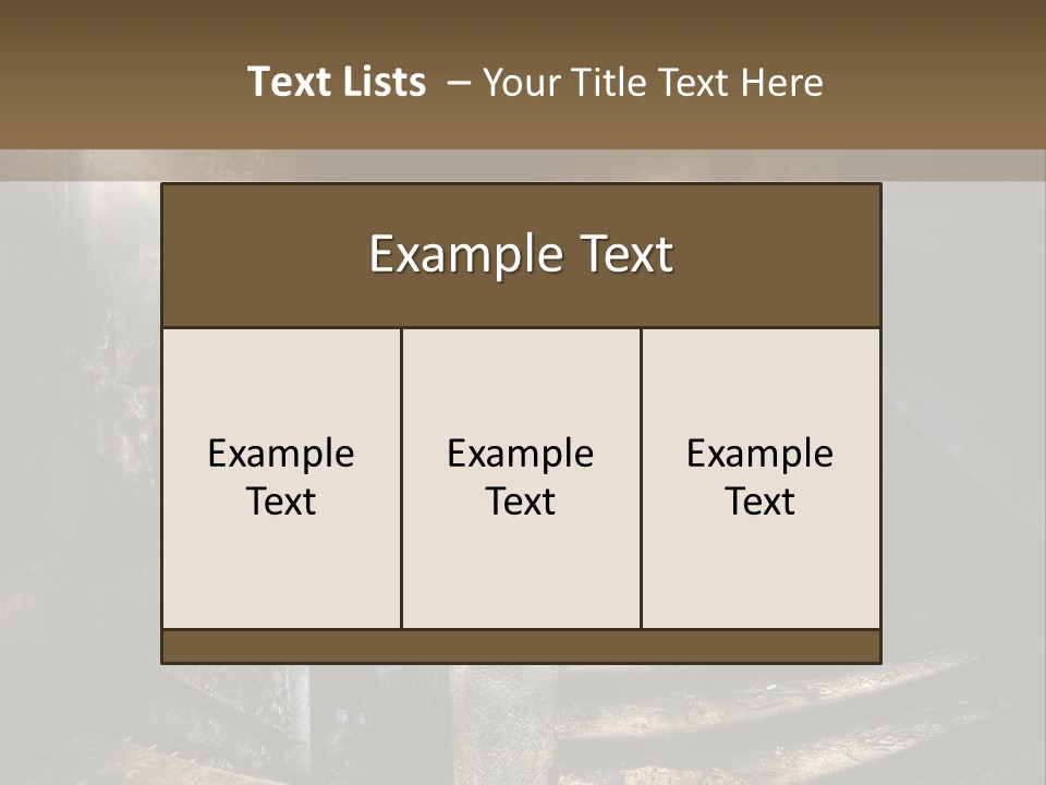 Light Dirty Urban PowerPoint Template