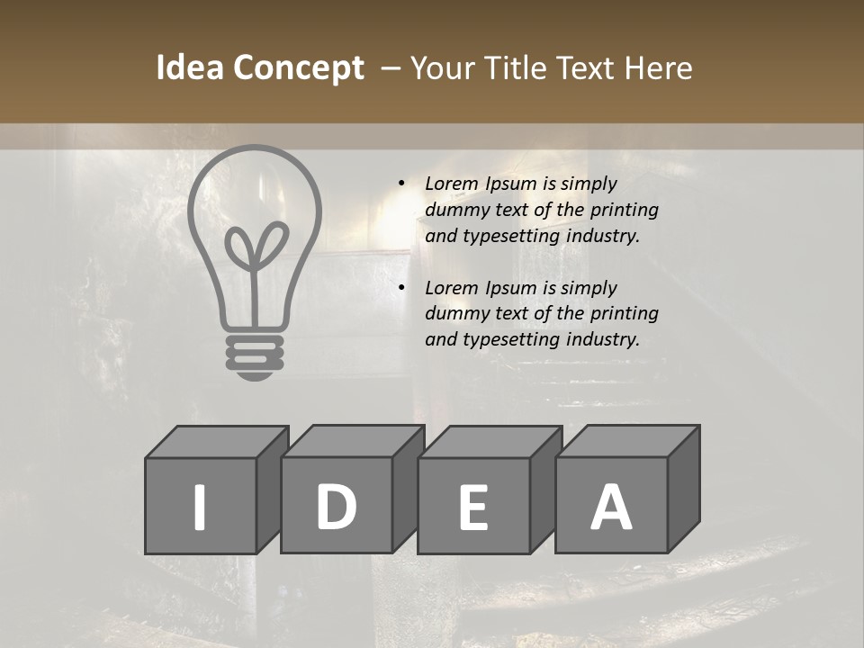 Light Dirty Urban PowerPoint Template