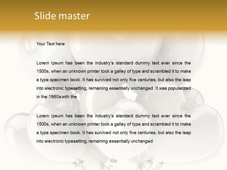 Concept Happy Balloons PowerPoint Template