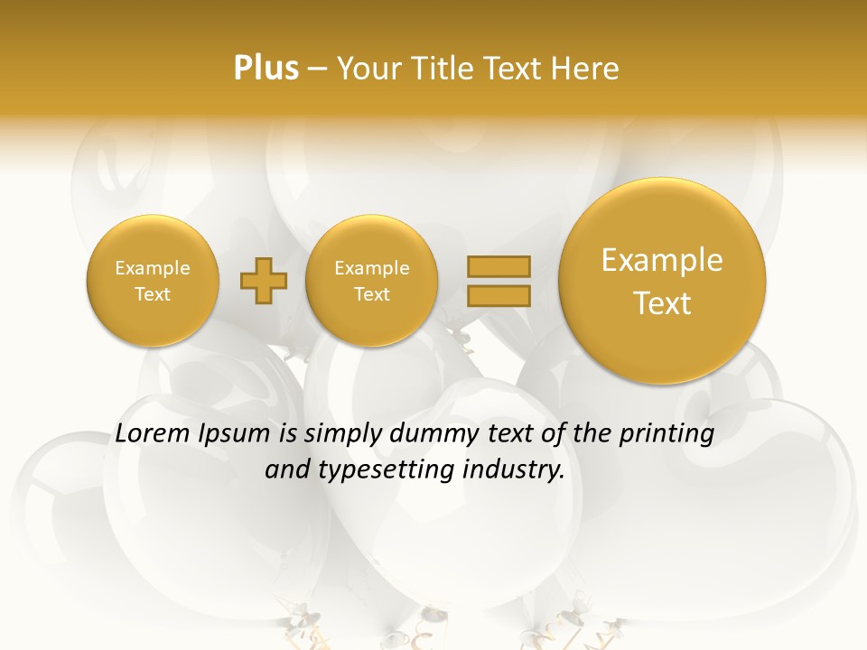 Concept Happy Balloons PowerPoint Template