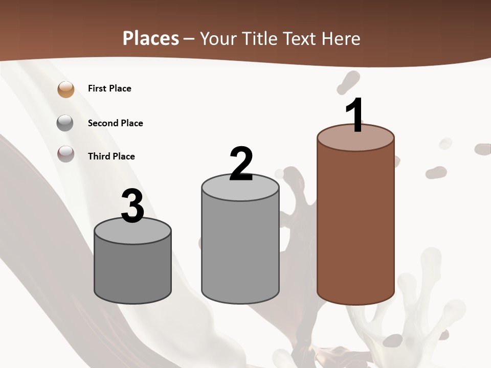 Liquid Dark Swirl PowerPoint Template