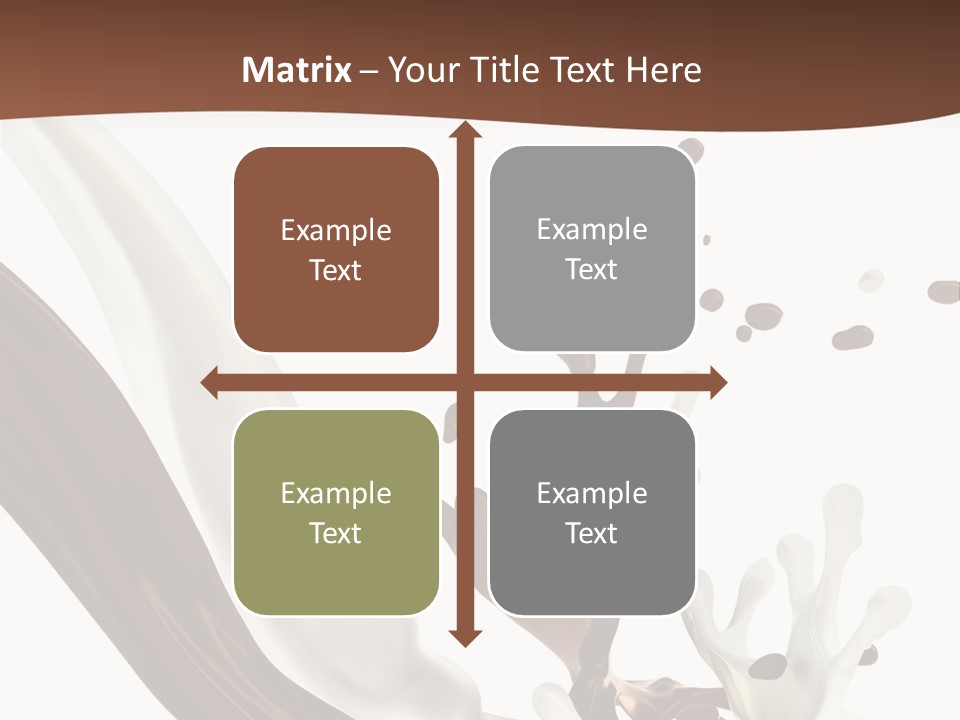 Liquid Dark Swirl PowerPoint Template