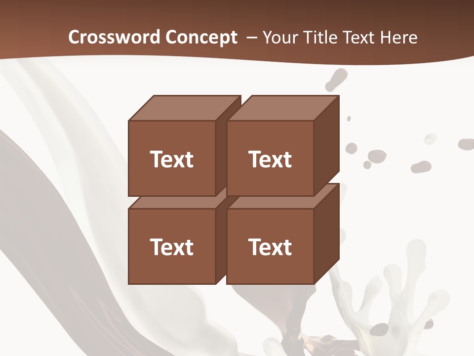 Liquid Dark Swirl PowerPoint Template