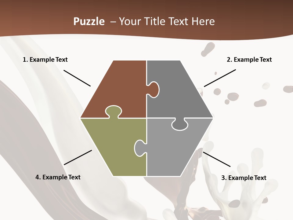 Liquid Dark Swirl PowerPoint Template