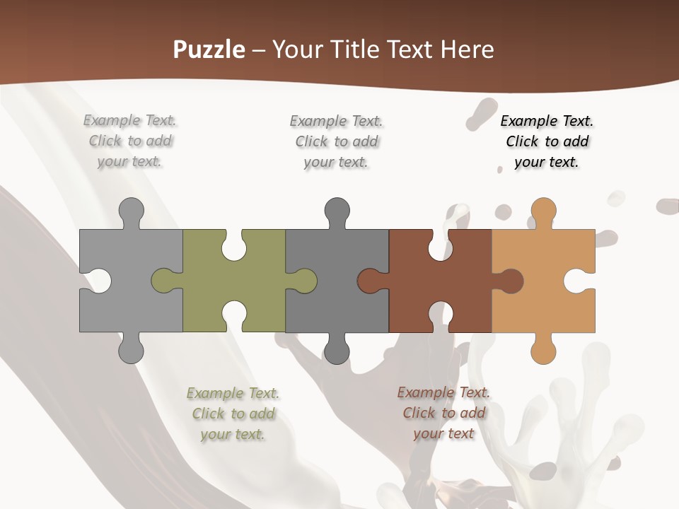 Liquid Dark Swirl PowerPoint Template