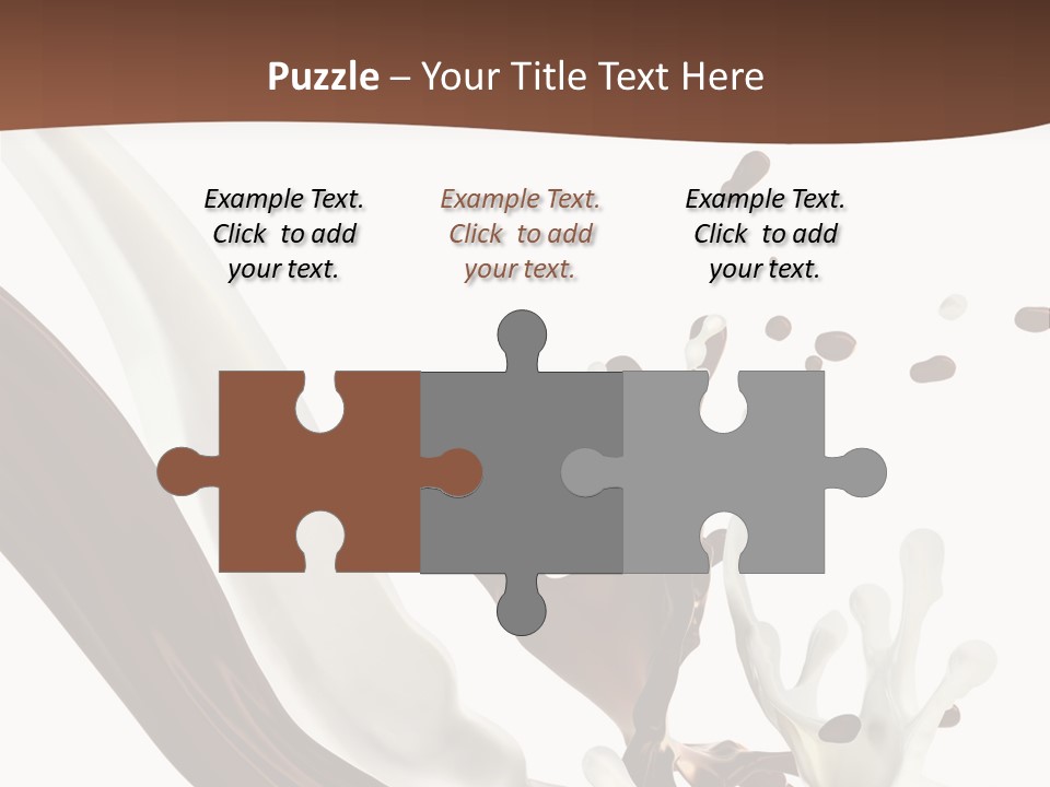 Liquid Dark Swirl PowerPoint Template