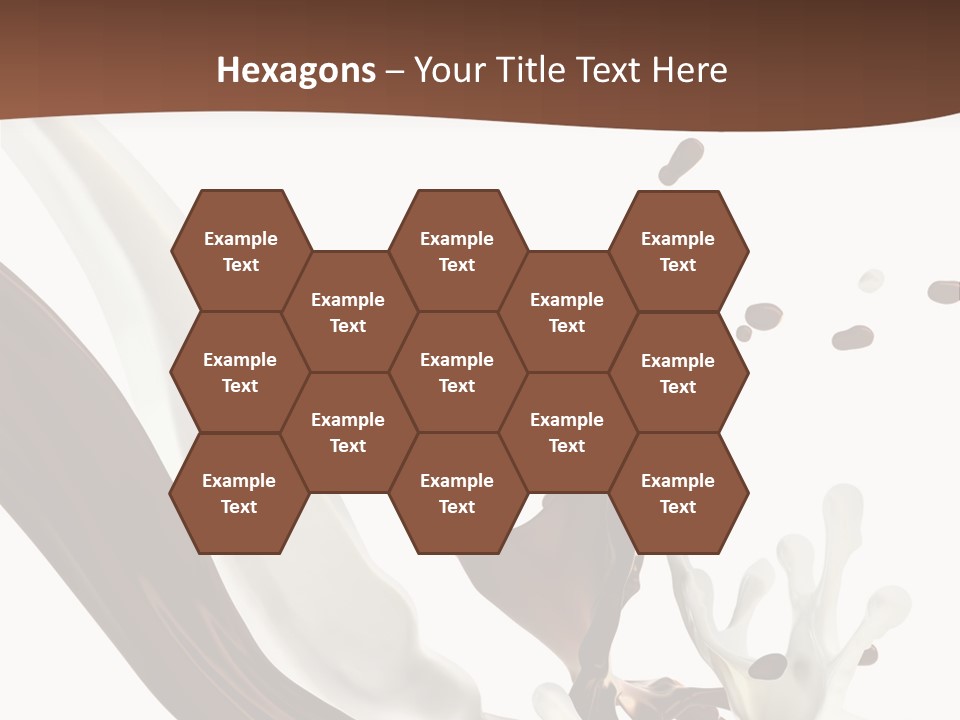 Liquid Dark Swirl PowerPoint Template