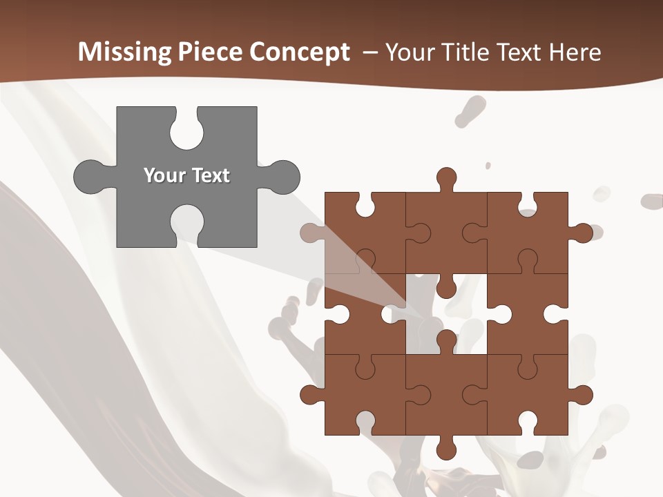 Liquid Dark Swirl PowerPoint Template