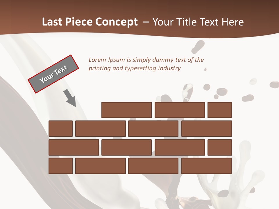 Liquid Dark Swirl PowerPoint Template