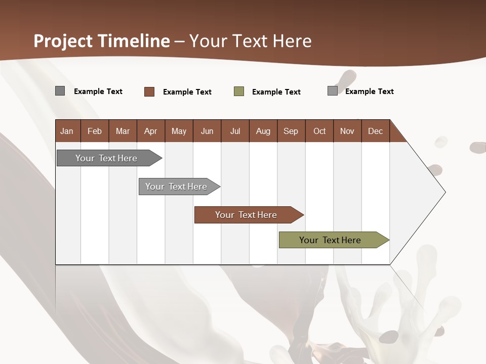 Liquid Dark Swirl PowerPoint Template