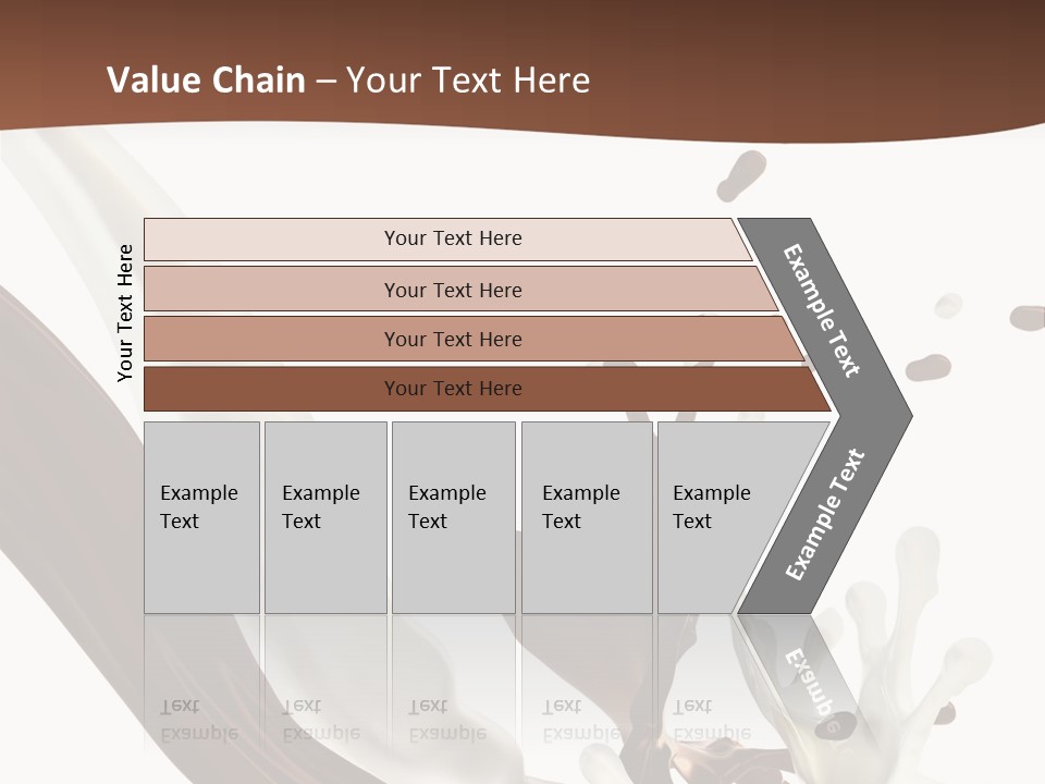 Liquid Dark Swirl PowerPoint Template
